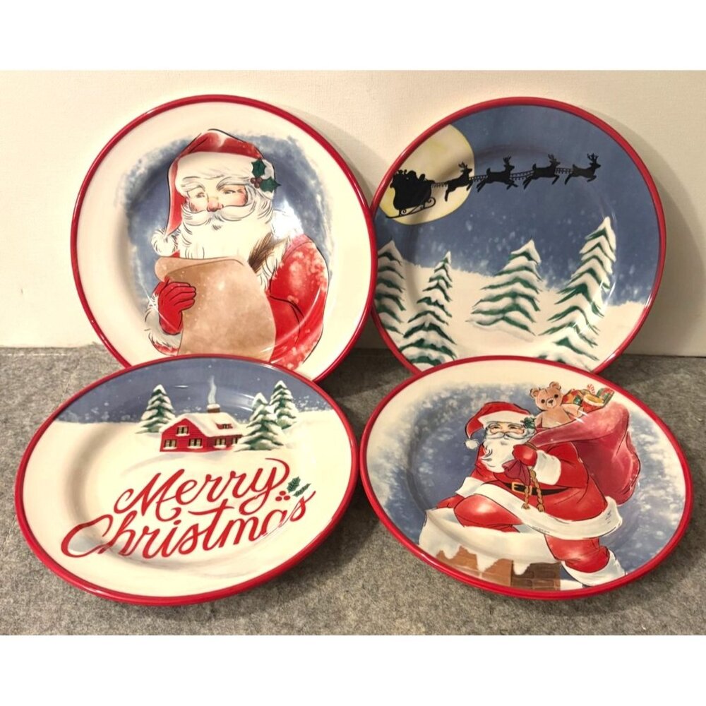 St. Nicholas Square 7.25" Christmas Tradition Appetizer Plates  # 3327